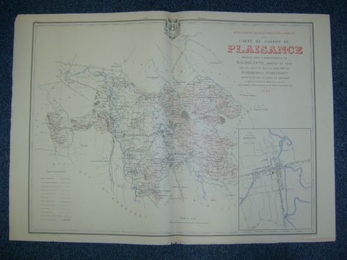 Carte du Canton de Plaisance (Atlas Général du Gers)