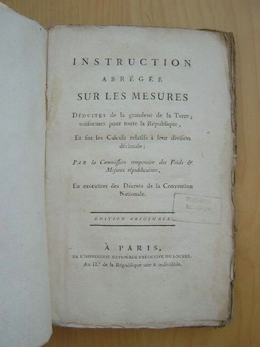 Instruction abrégée sur les Mesures déduites de la grandeur de …