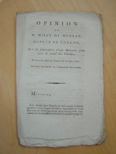 Opinion de M. Milet de Mureau, Député de Toulon, sur …