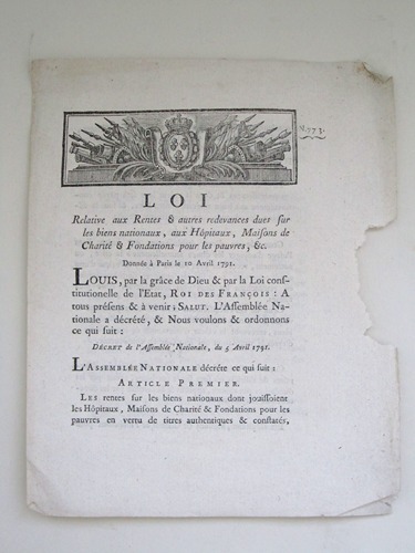 Loi relative aux Rentes, & autres redevances dues sur les …