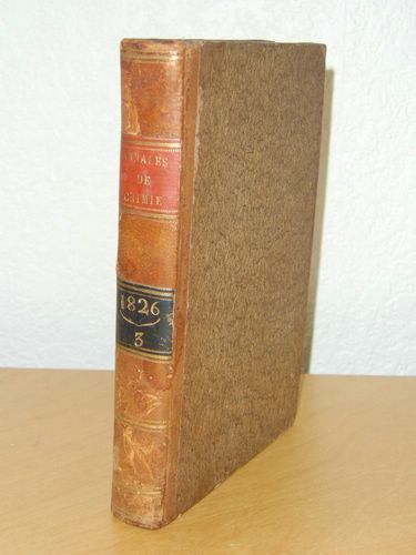 Annales de Chimie et de Physique. 1826 - Volume 3 …
