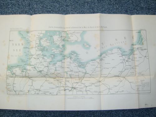 Guerre de 1870. Carte d'ensemble du littoral allemande de la …