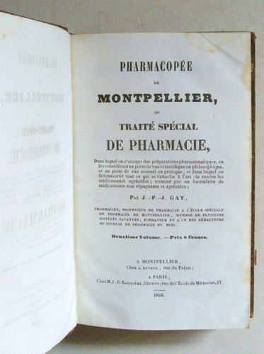 Pharmacopée de Montpellier ou Traité spécial de la Pharmacie. Deuxième …