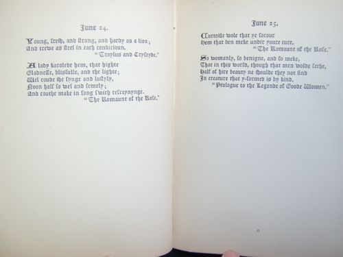 The Chaucer Birthday Book.