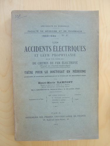 Les accidents électriques et leur prophylaxie sur un réseau de …