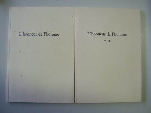 L’honneur de l’homme [ 2 Tomes - Complet - édition …