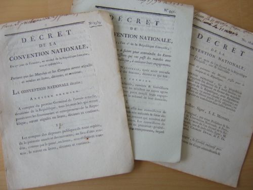 [ 3 décrets de la Révolution Française sur les Marchés …