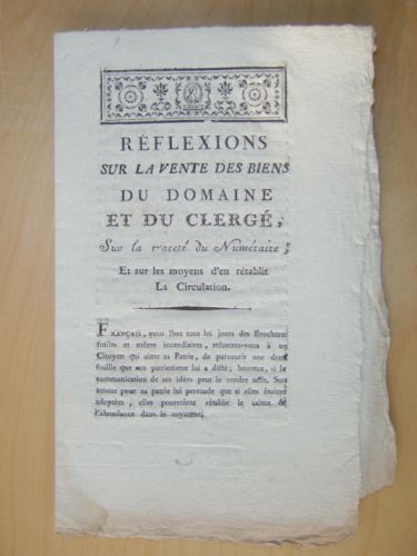 Réflexions sur la vente des Biens du Domaine et du …