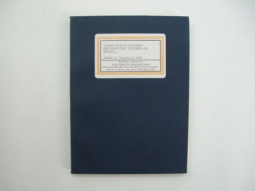 Light and Electron Microscopic Studies on Spore Germination and Bud …