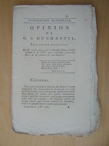 Opinion de G. S. Duchastel, sur cette question : Quelle …