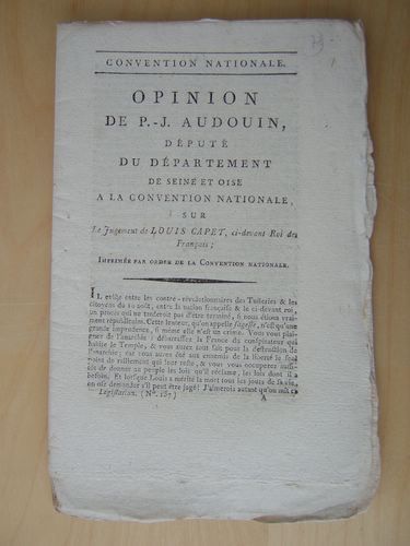 Opinion de P.-J. Audouin, Député du Département de Seine et …