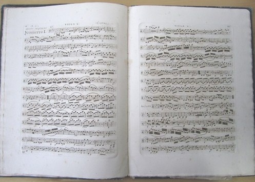 Collection Complette des Quatuors Quintetti & Trio de A. Mozart. …