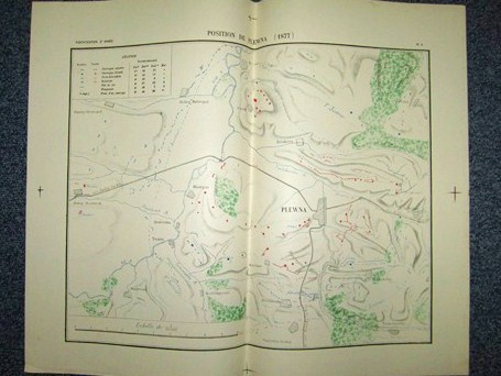 Carte : Position de Plewna 1877 (Echelle 1/50000) [ Plevna …