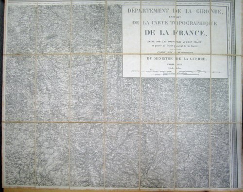 Carte de 1858 au format 72 x 87 cm : …