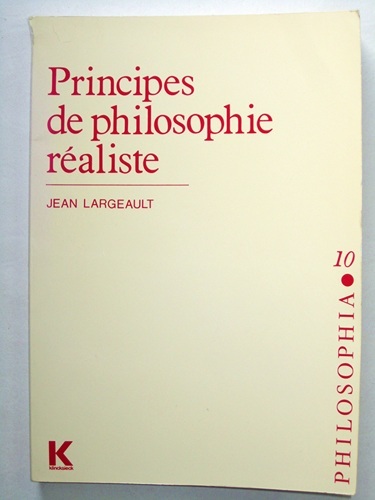 Principes de philosophie réaliste. [ exemplaire dédicacé par l'auteur ]