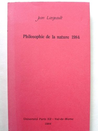 Philosophie de la nature 1984 [ exemplaire dédicacé par l'auteur …