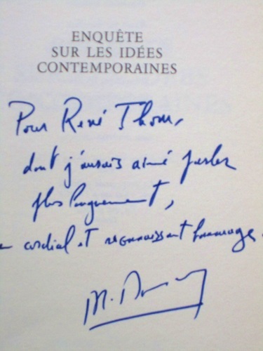 Enquête sur les Idées contemporaines. [ exemplaire dédicacé par l'auteur …