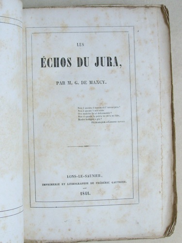 Les Echos du Jura.