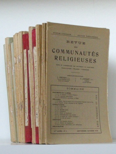Museum Lessianum. Section Théologique. Revue des Communautés Religieuses. De 1925 …