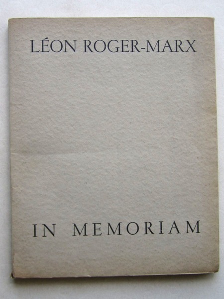 Léon Roger-Marx. Né le 25 novembre 1890, mort au champ …