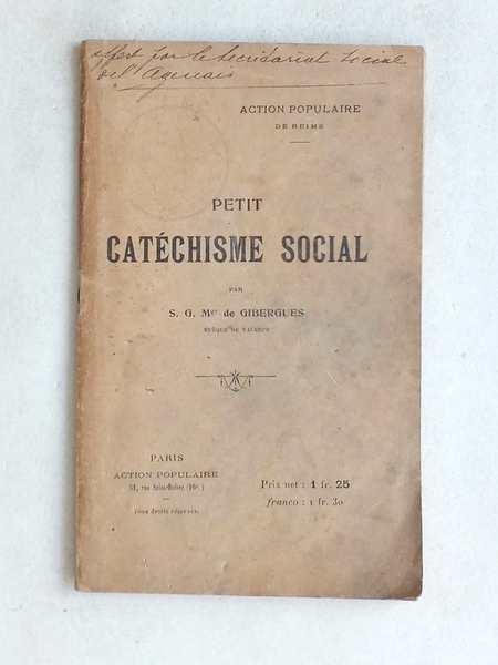 Petit Catéchisme Social.