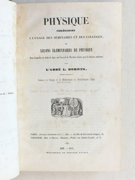 Physique chrétienne à l'usage des séminaires et des collèges ou …