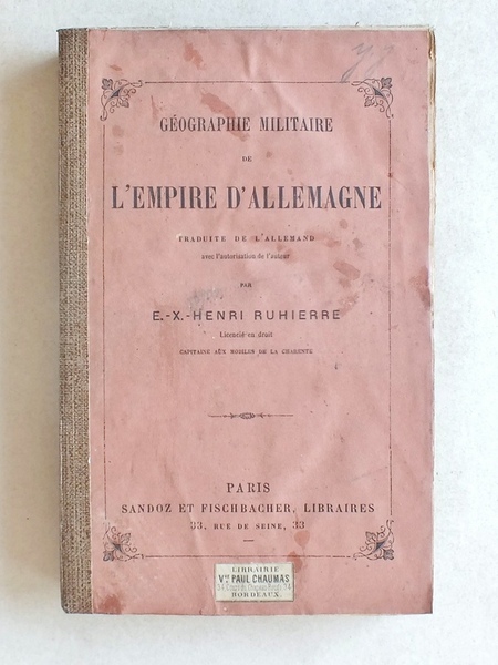 Géographie militaire de l'Empire d'Allemagne.