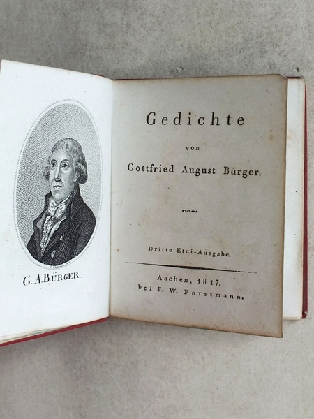 Etui-Bibliothek der Deutschen Classiker. N° 7 : Gedichte von Gottfried …