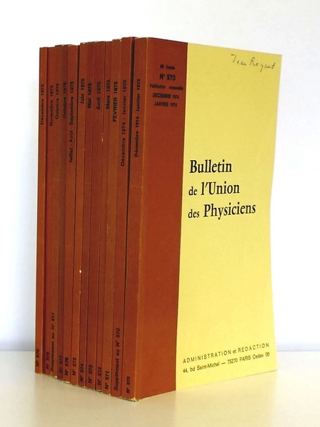 Bulletin de L'Union des Physiciens - Année 1975 [ 69e …