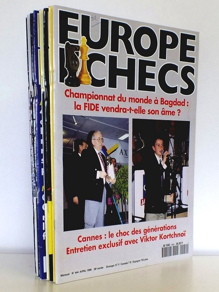 Europe Echecs - Année 1996 [ 8 numéros - du …