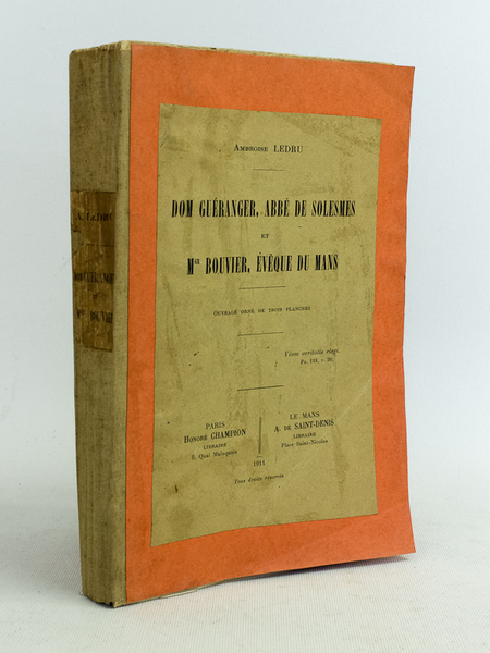 Dom Guéranger, abbé de Solesmes, et Mgr. Bouvier, Evêque du …