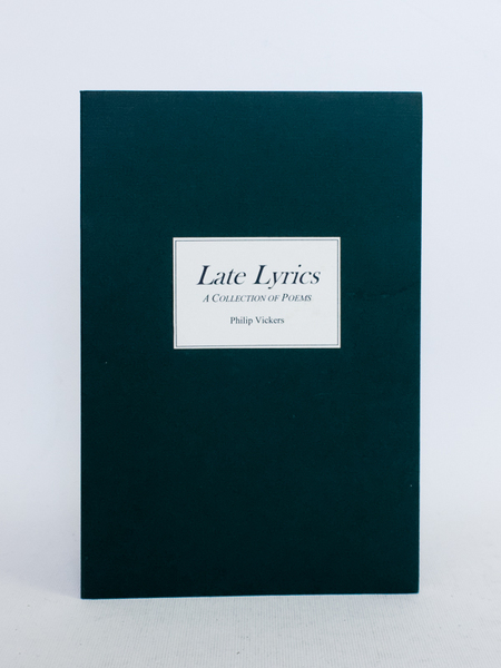 Late Lyrics. A collection of Poems. [ Livre dédicacé par …
