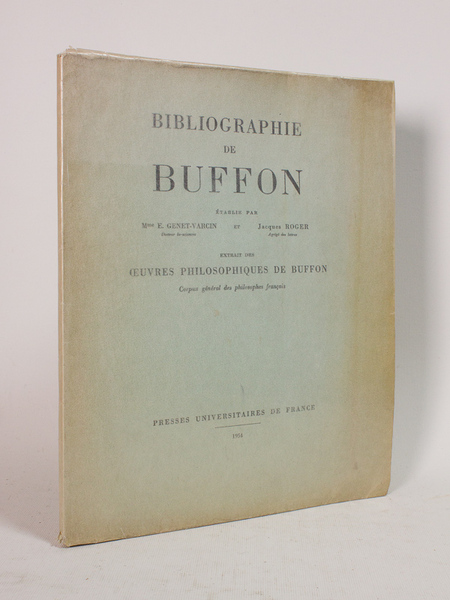 Bibliographie de Buffon [ Dédicacée par l'auteur ]