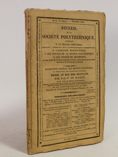 Recueil de la Société Polytechnique renfermant 1° Le Recueil industriel …