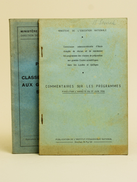 Programme des Classes préparatoires aux Grandes Ecoles Scientifiques [ On …