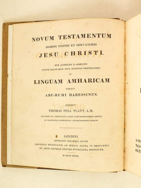 Novum Testamentum Domini Nostri et Servatoris Jesu Christi sub auspiciis …