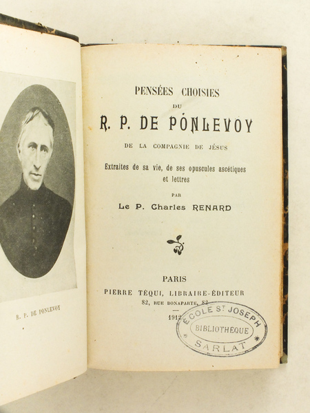 Pensées Choisies du R.P. de Ponlevoy de la Compagnie de …