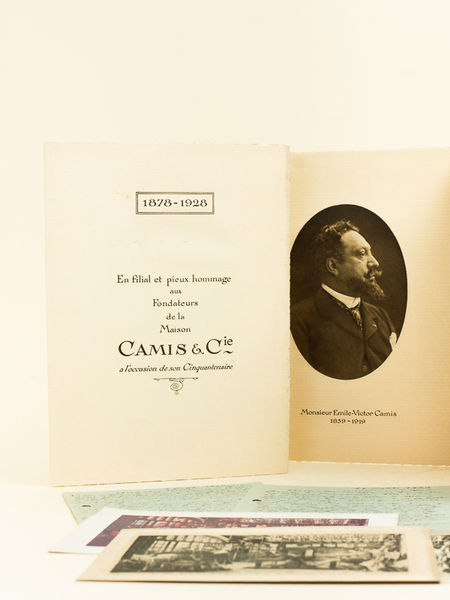 [ Lot de documents relatifs à l'imprimeur Camis ] Carte …