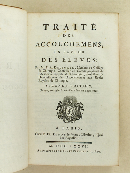 Traité des Accouchemens, en faveur des Elèves. [ Traité des …