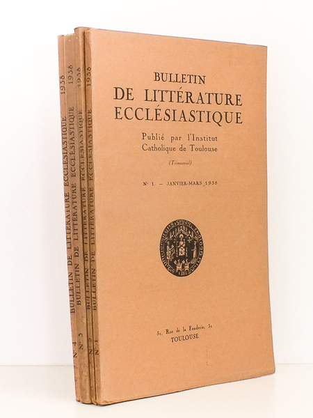 Bulletin de Littérature Ecclésiastique , Tome XL, Année 1939 ( …