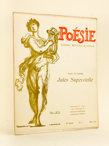 Poésie. Cahiers Mensuels Illustrés. 10e Année N° 3 - Mars …
