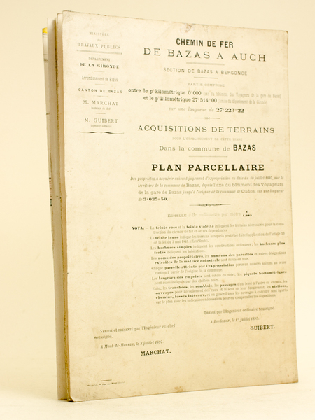 Chemin de Fer de Bazas à Auch. Section de Bazas …