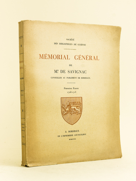 Mémorial Général de Mr. de Savignac, conseiller au Parlement de …