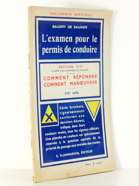L'examen pour le permis de conduire , édition 1939 - …