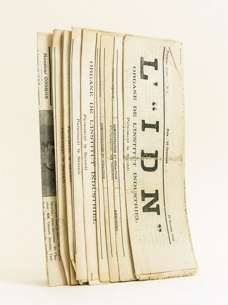 L'I.D.N, organe de l'Institut Industriel [ 10 numéros de l'Organe …