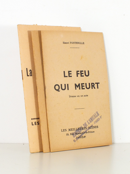 [ Lot de 3 pièces de théâtre ] Le feu …