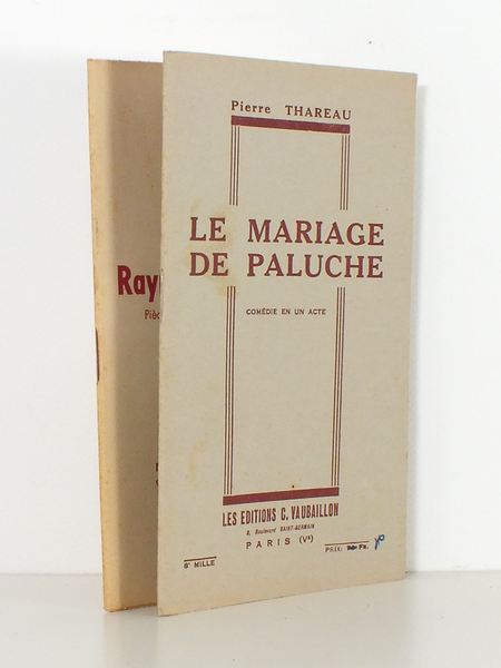 [ Lot de 2 pièces de théâtre ] Le mariage …