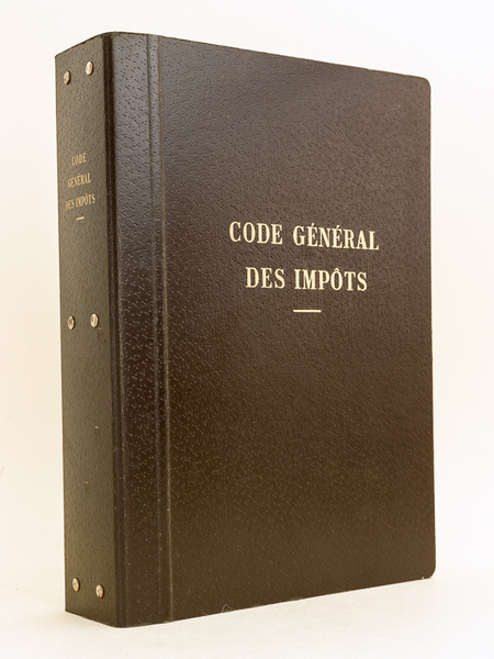 Code Général des Impôts. Législation applicable au 1er Mai 1959