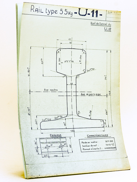 Document technique à l'échelle 1/1 : Description de divers modèles …
