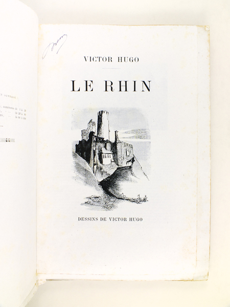 En voyage. Le Rhin. Dessins de Victor Hugo